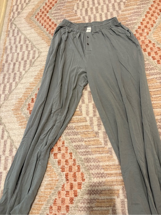 MATE the Label Other - Gray Button-Front Pajama Pant Mate The Label
